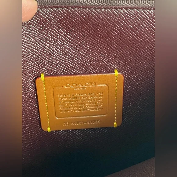 Coach Pink Embossed Tote Bag - Picture 5 of 9